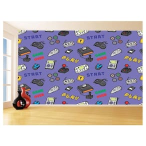 Papel De Parede 3D Infantil Controle Game Jogo 3,5M Azs210