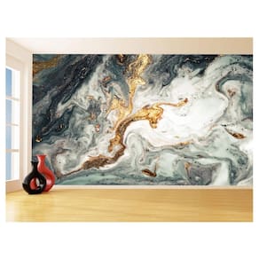 Papel De Parede 3D Estilo Marmore Tintas Cores 3,5M Mbr86