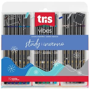 Caneta Superfina Vibes - Inverno - 0,4Mm - 19 Cores - Tris