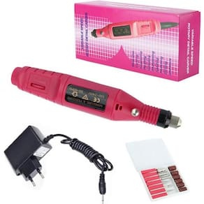 Kit lixa lixadeira motor unhas elétrica profissional bivolt