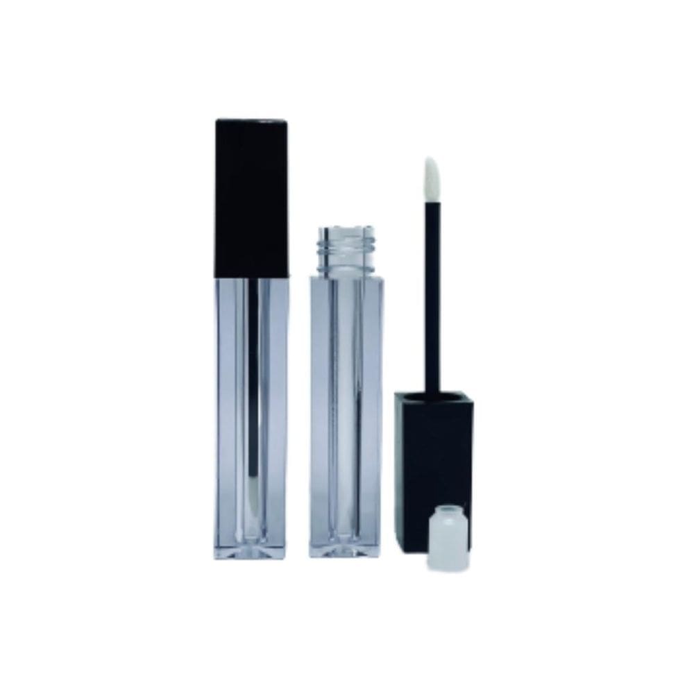 25pcs 4.5ml lip gloss tubo recarregável vazio láb quadrado