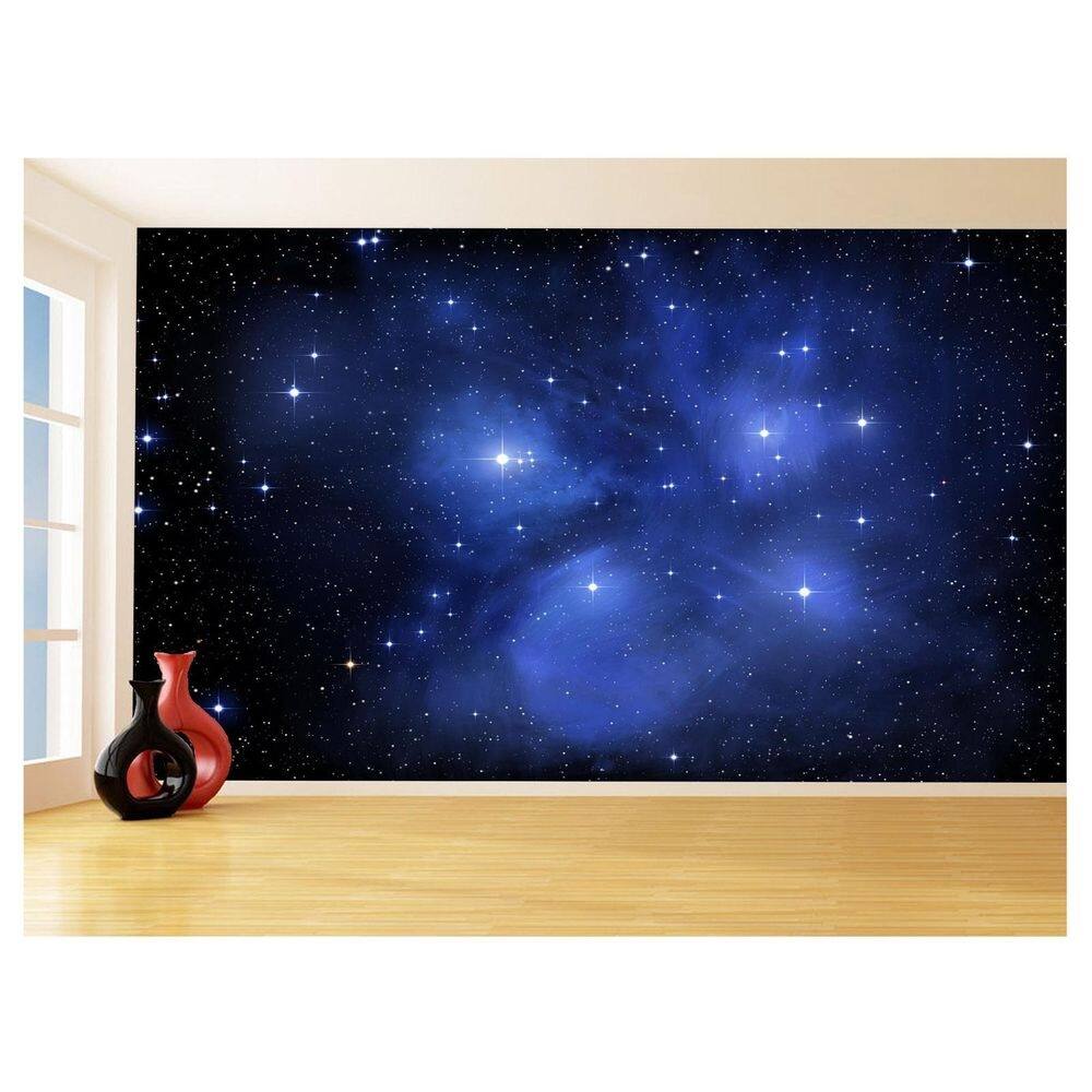 Papel De Parede 3D Espaço Estrelas Galáxia 3,5M Nsp124