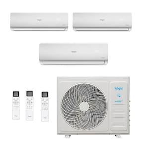 Ar Condicionado Tri Split Hi Wall Inverter Elgin Total Plus 27000 BTUs (9000+9000+12000) Quente/Frio MTQE27C2CB - 220V