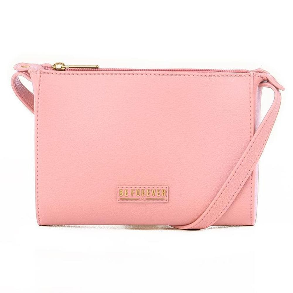 Bolsa Transv. Feminina Be Forever Glossy Rafitthy 13323 Rosa 19x16cm