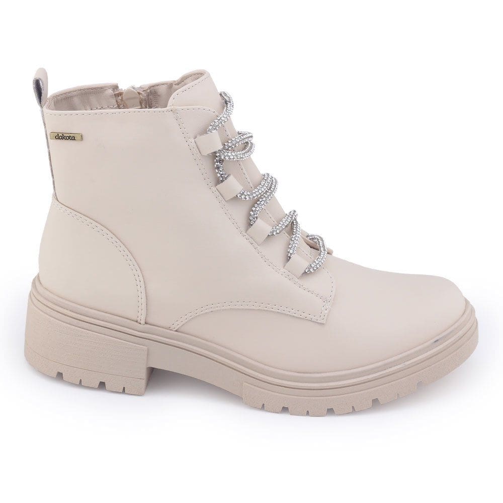 Bota Coturno Dakota G9851 Tratorada com Strass