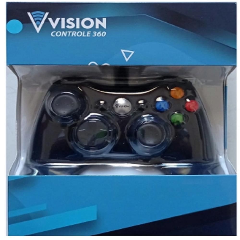 Controle Com Fio Compativel Com Xbox 360/Pc - Yt2015 Vision