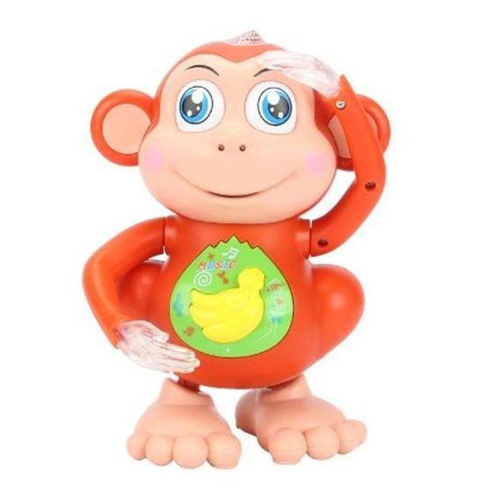Brinquedo Infantil Macaco Dançarino Luz Som