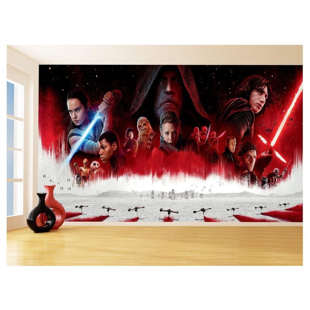 Papel De Parede 3D Star Wars Guerra Nas Estrelas 3,5M Stw16