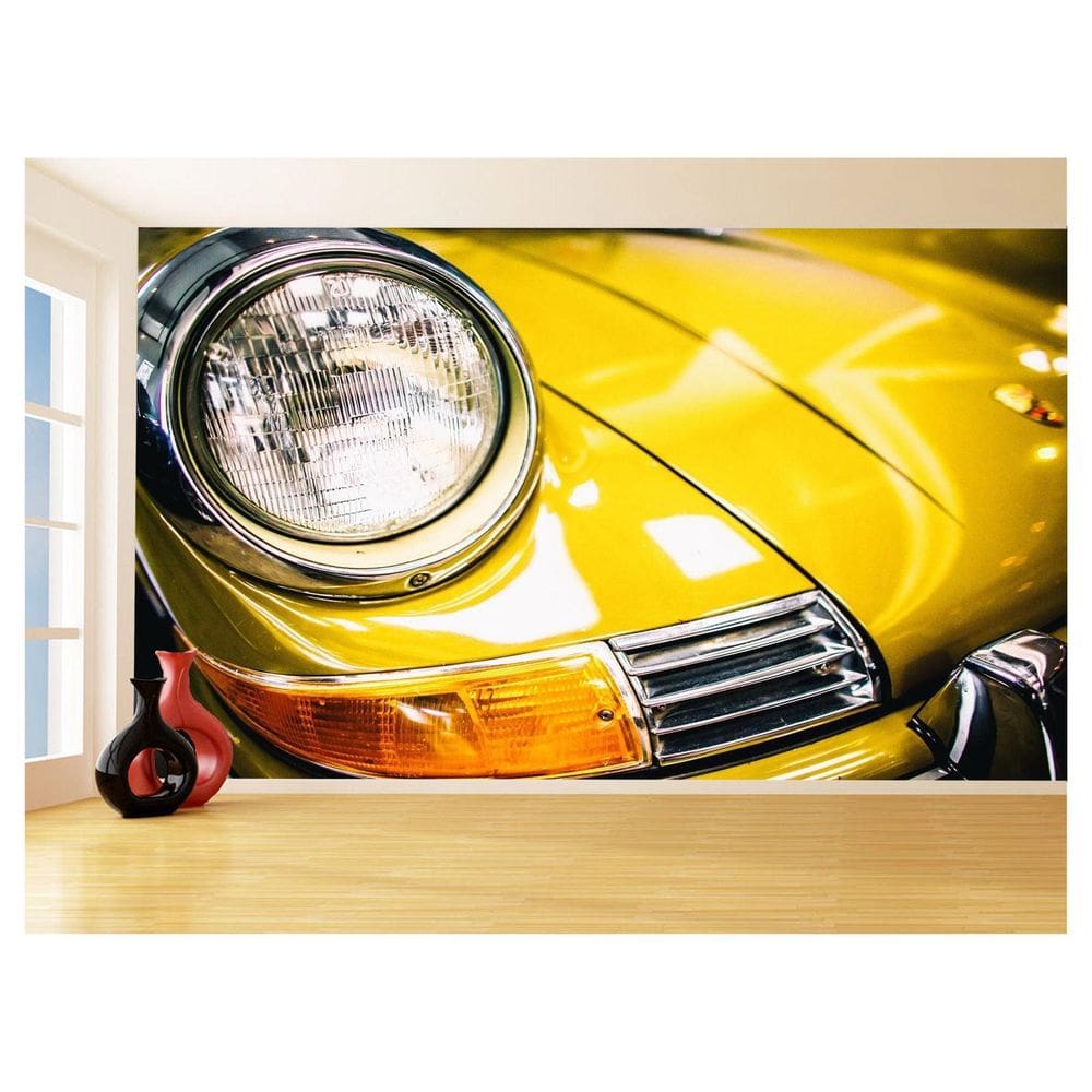 Papel De Parede 3D Carro Cássico Porsche 911 Ruf 3,5M Cxr75