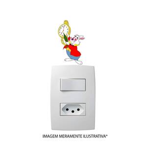 Adesivo De Interruptor Coelho Do País Das Maravilhas