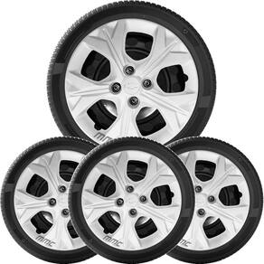 4Un Calota Onix 2020 A 2025 Aro 15 Prata Logo Relevo 379Cp