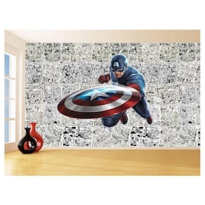 Papel De Parede 3D Heróis Página Quadrinhos Hq 3,5M Nhma126