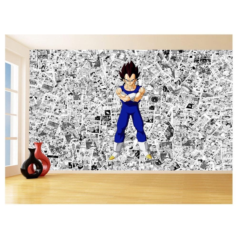 Papel De Parede 3D Dragon Ball Vegeta Anime 3,5M Dbz578