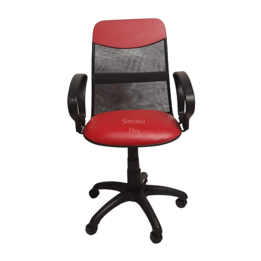 Cadeira Diretor Tela Giratória Faixa Mecanismo Relax Braço