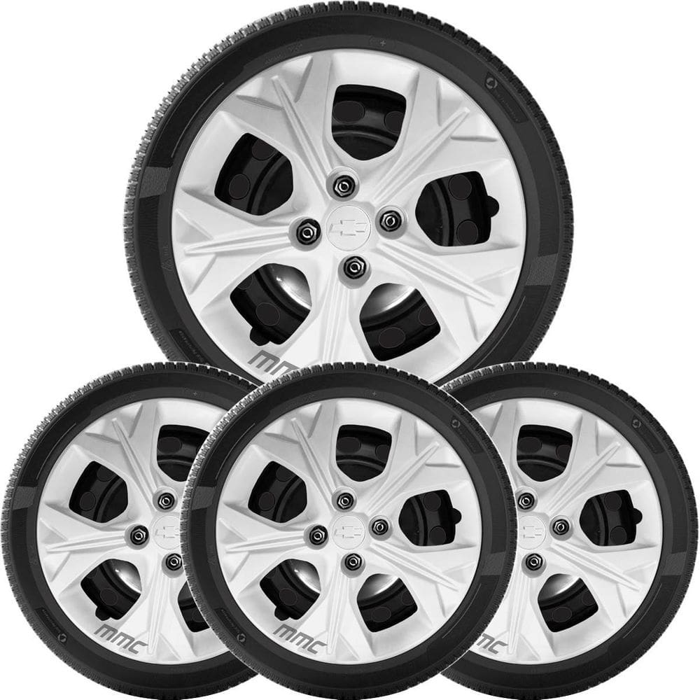 4Un Calota Onix 2020 A 2025 Aro 15 Prata Logo Relevo 379Cp