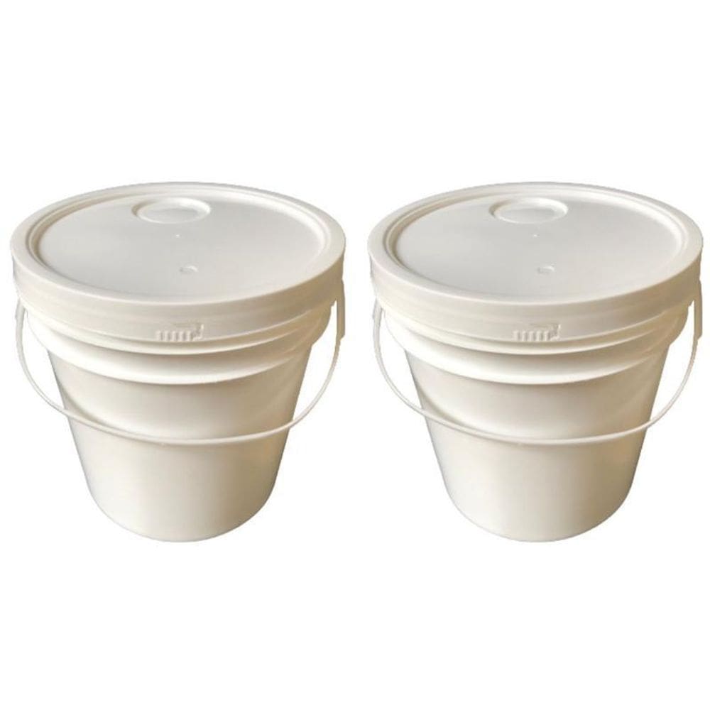 Balde Plástico 5L Para Suco Natural Atóxico - 2 Pçs