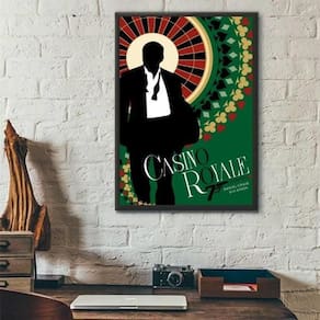 Quadro Poster Casino Royale 45X34Cm - Com Vidro