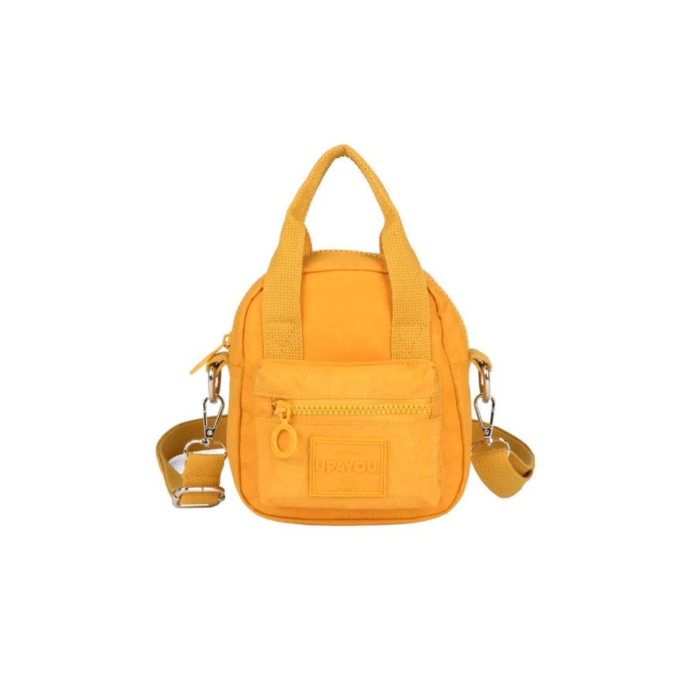 Bolsa Transversal Mini Moda Crinkle Up4You Bu78726 - Amarelo