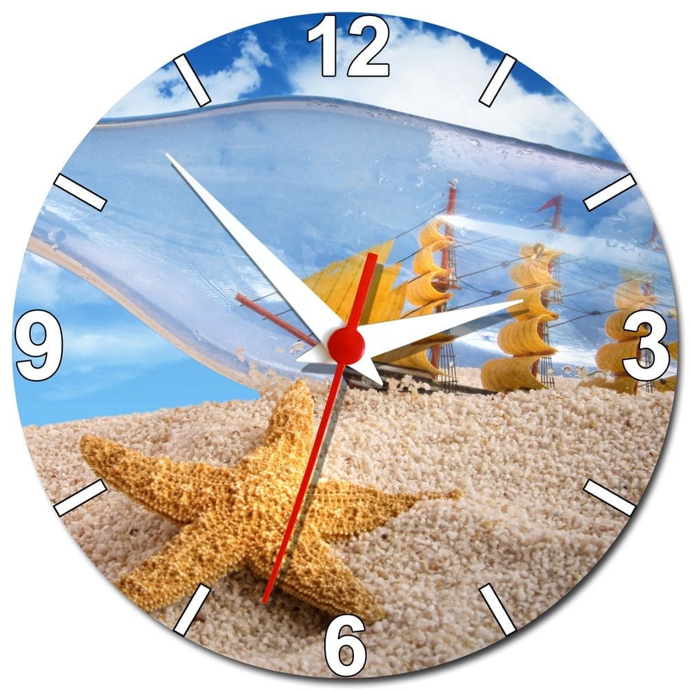 Relógio de Parede Para Estrela do Mar Decoração