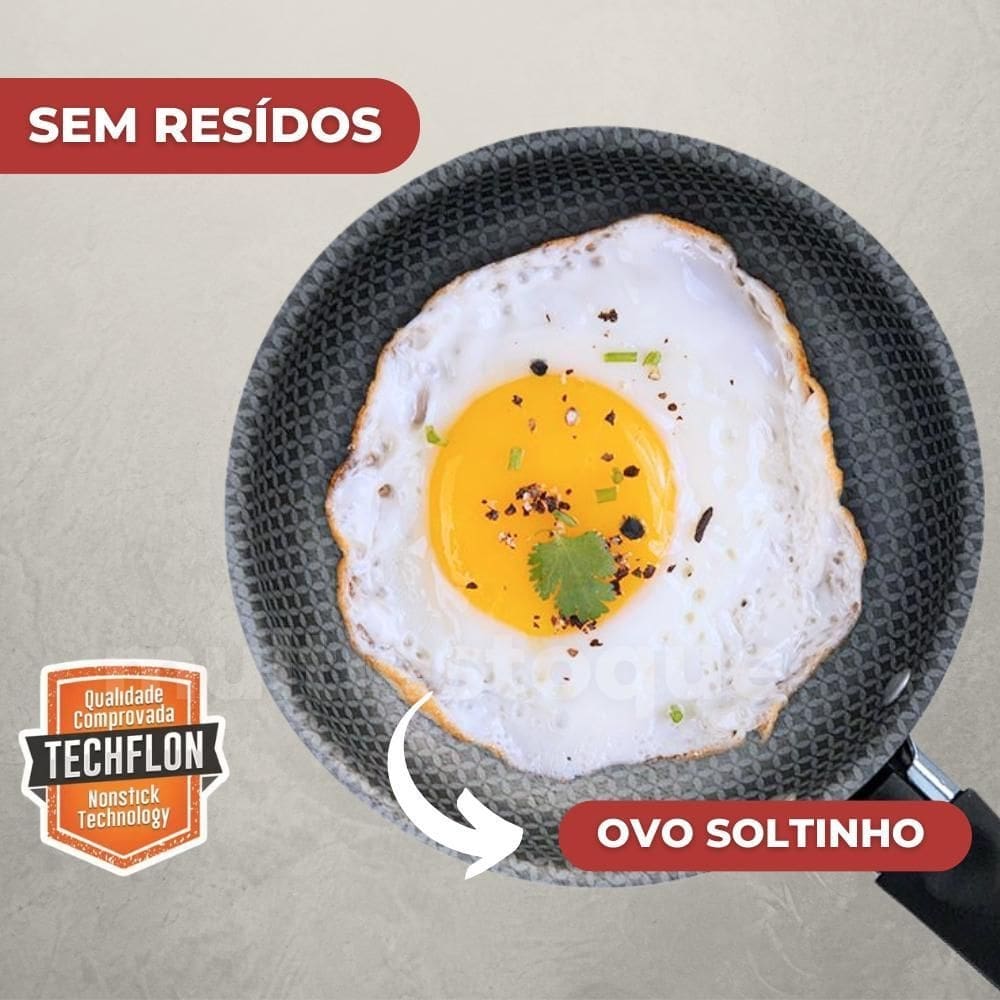 Frigideira De Ovo 14Cm - Vermelho