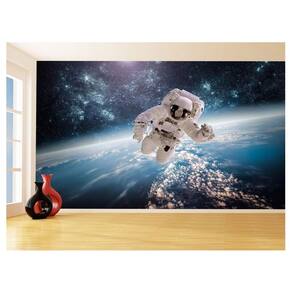 Papel De Parede 3D Espaço Estrelas Astronauta 3,5M Nsp91
