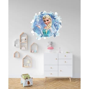 Adesivo De Parede Buraco Falso Frozen Mod01