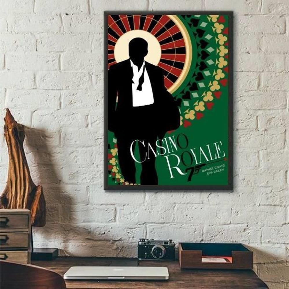 Quadro Poster Casino Royale 45X34Cm