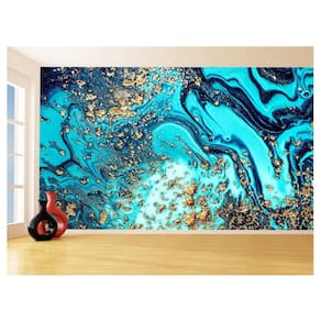 Papel De Parede 3D Estilo Marmore Tintas Cores 3,5M Mbr105