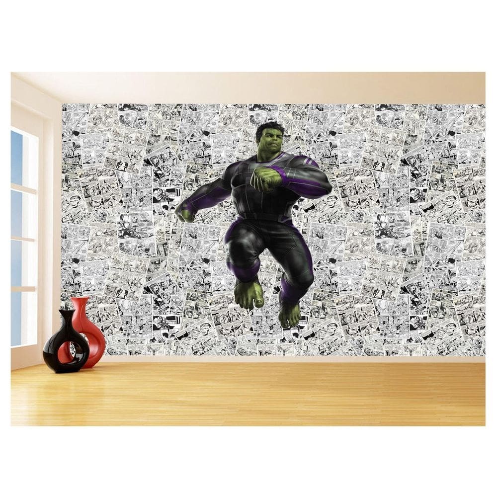 Papel De Parede 3D Heróis Página Quadrinhos Hq 3,5M Nhma156