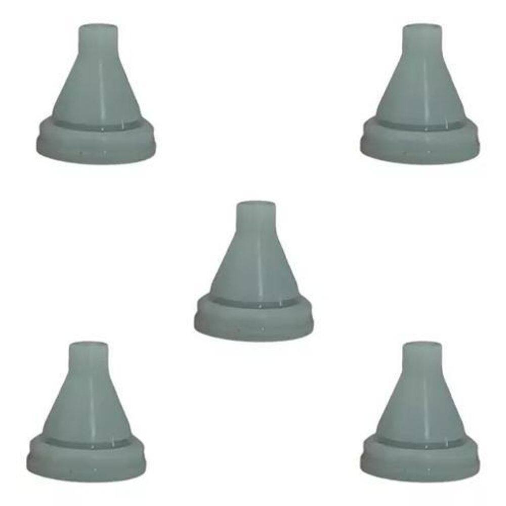 5 Bico/Crivo De Silicone Reserva Ducha Slim Quadrada Inox