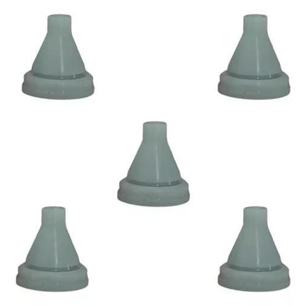 5 Bico/Crivo De Silicone Reserva Ducha Slim Quadrada Inox