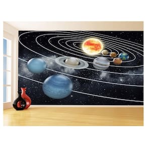 Papel De Parede 3D Espaço Estrelas Planetas 3,5M Nsp173