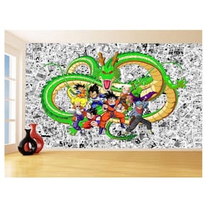 Papel De Parede 3D Dragon Ball Goku Vegeta Anime 3,5M Dbz89