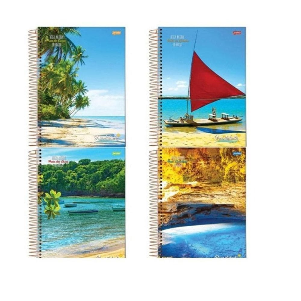 Caderno Espiral Pequeno 1/4 Capa Flexivel 96 Folhas-Pct 20Un