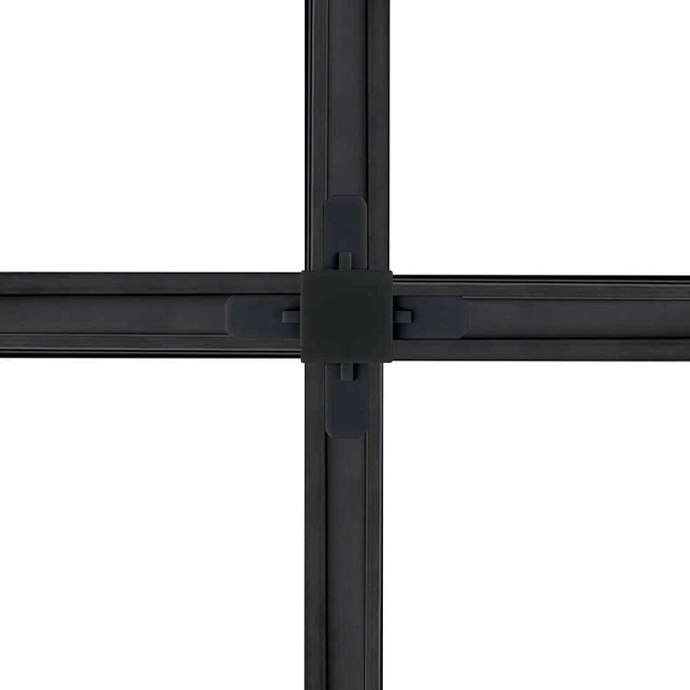 Conector Emenda Llum Tipo X Para Trilho Eletrificado Bivolt Preto