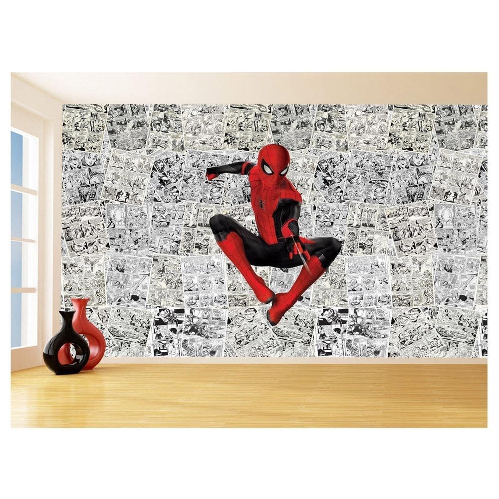 Papel De Parede 3D Heróis Página Quadrinhos Hq 3,5M Nhma135