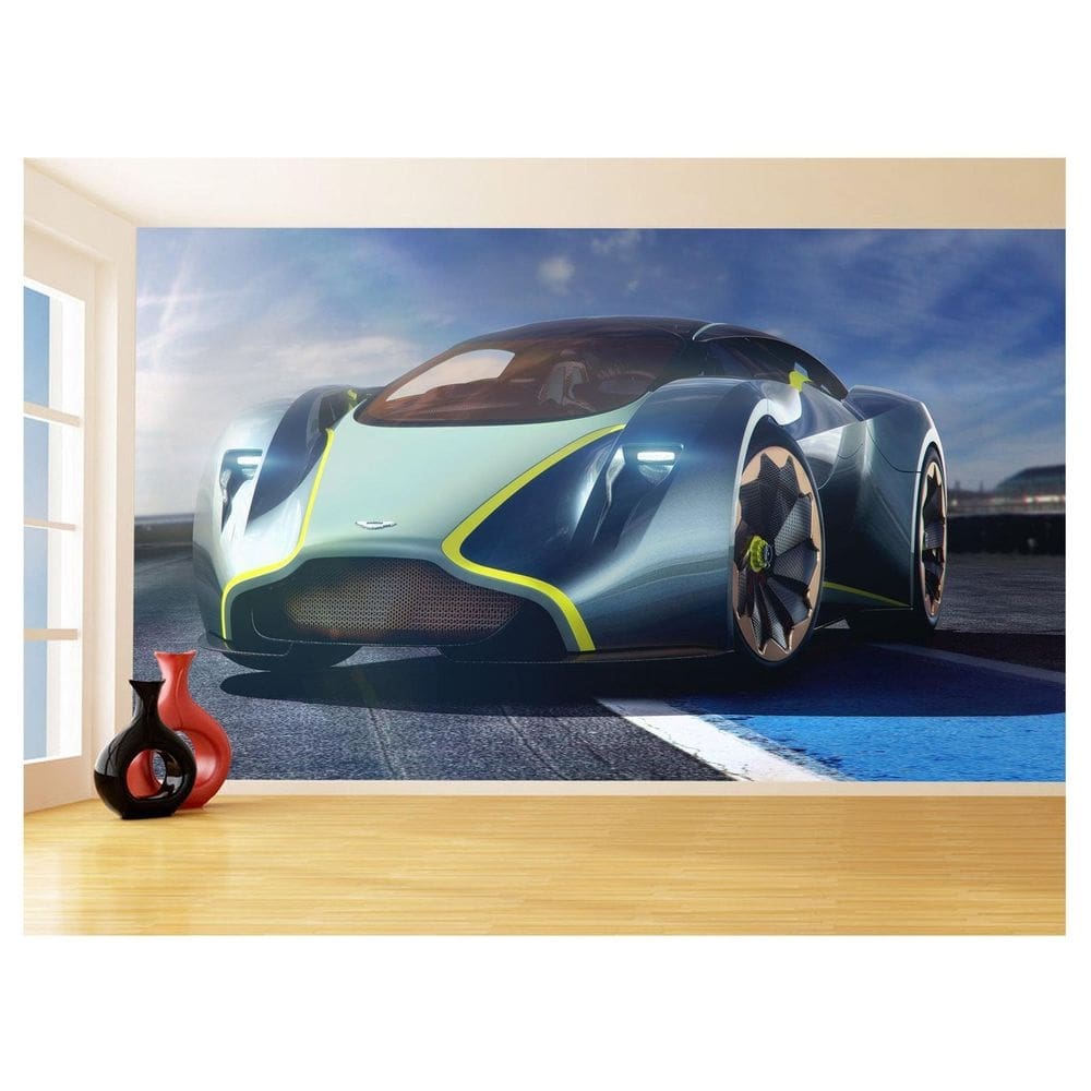 Papel De Parede 3D Carro Esportivo Aston Martin 3,5M Car04