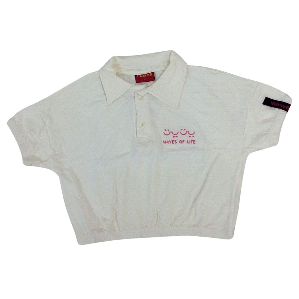 Blusa cropped juvenil fem Romitex preta e off white