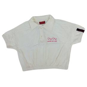 Blusa cropped juvenil fem Romitex preta e off white