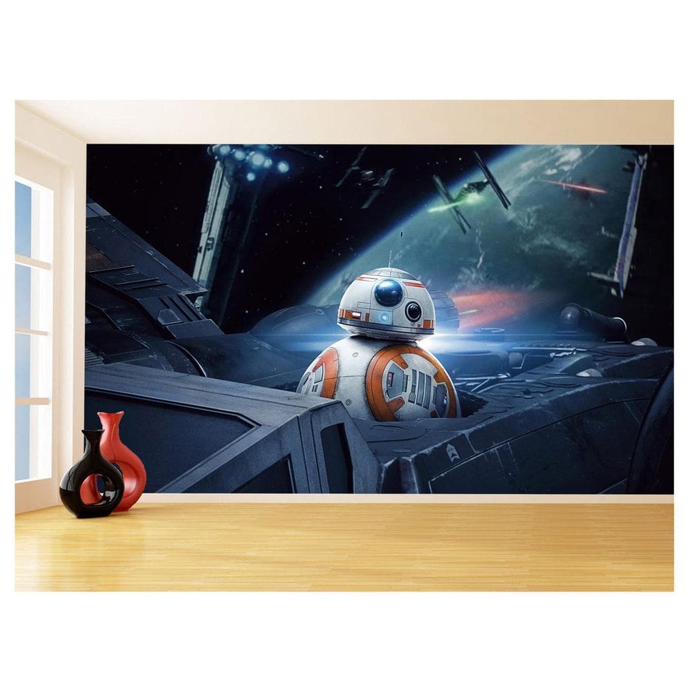 Papel De Parede 3D Star Wars Guerra Nas Estrelas 3,5M Stw17