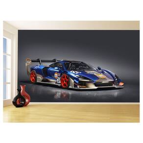 Papel De Parede 3D Carro Mc Laren Pista Super 3,5M Car292