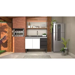 Gabinete Cozinha Para Pia 1,20metros Aço - Netuno Cozimax