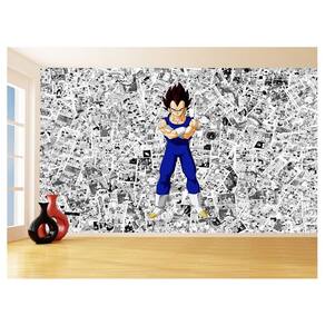 Papel De Parede 3D Dragon Ball Vegeta Anime 3,5M Dbz578