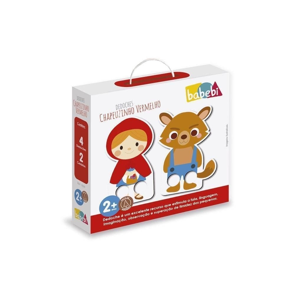 Dedoches Chapeuzinho Vermelho - Babebi - Brinquedo Educativo