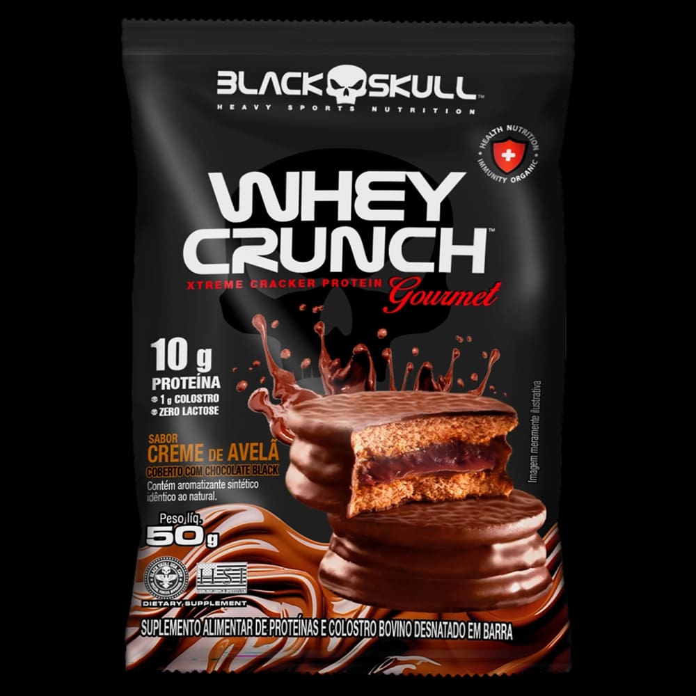 Alfajor Black Skull Creme de Avelã 50g