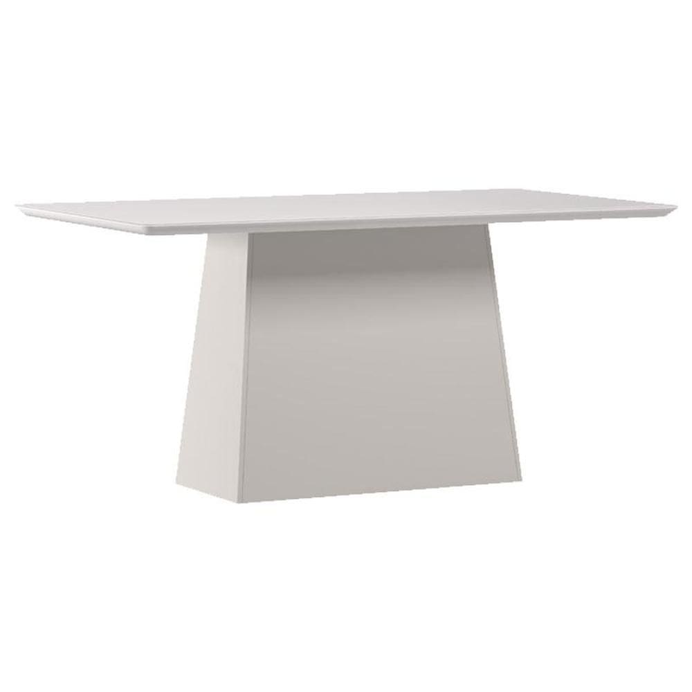 Mesa de Jantar 160 cm Barbara com Vidro Off White – New Ceval
