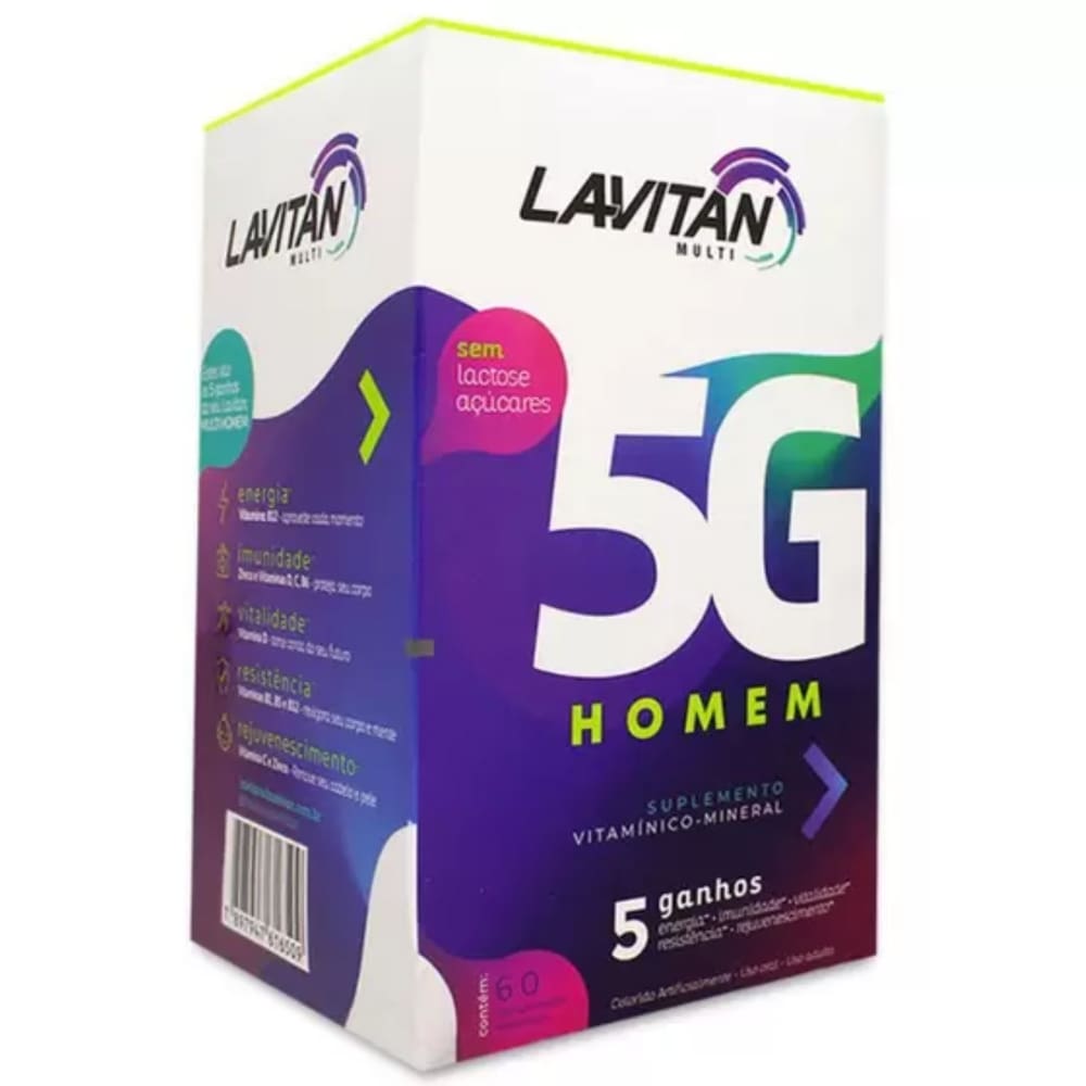 Multivitaminico Lvt 5G Homem 60 Cmp