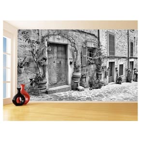 Papel De Parede 3D Cidade Antiga Europeia Vila 3,5M Cda62