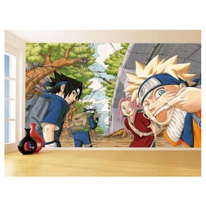Papel De Parede Anime Naruto Mangá Desenho Art 3,5M Nrt30