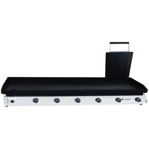 Chapa Bifeteira a Gás 140cm Venâncio Deguste Luxo 4,76mm de Espessura com Prensa C140-49810
